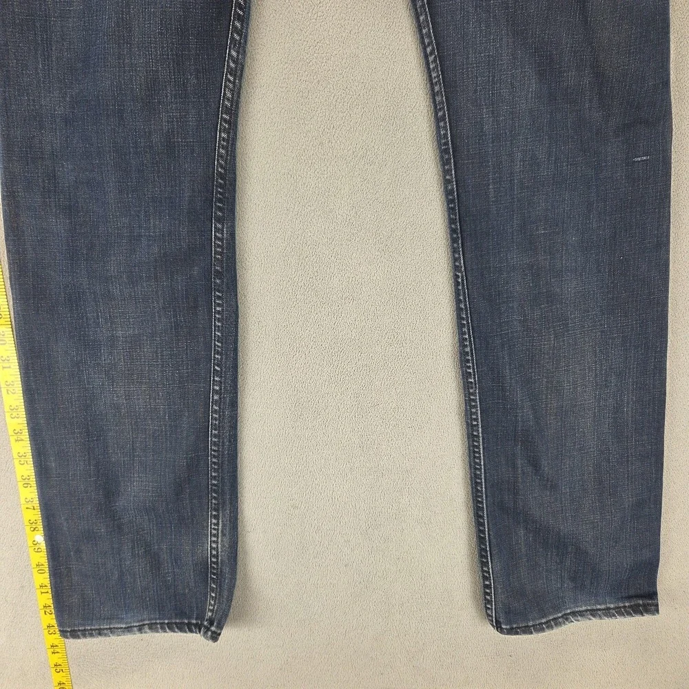 Vintage Levis 504 Jeans Mens 33x34 Blue Straight Engineered Zip Fly Medium Wash